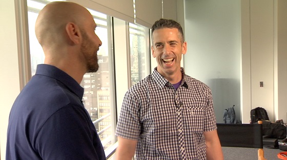 Dan Savage Laughing With David