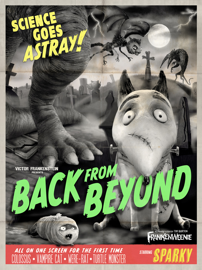 Frankenweenie Sparky Monster Poster