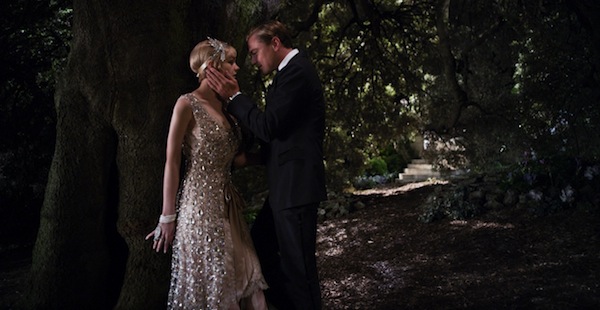 CAREY MULLIGAN as Daisy Buchanan and LEONARDO DiCAPRIO as Jay Gatsby in Warner Bros. Pictures' and Village Roadshow Pictures' drama "THE GREAT GATSBY," a Warner Bros. Pictures release.  Photo courtesy of Warner Bros. Pictures