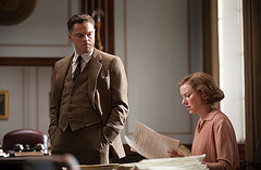(L-r) LEONARDO DiCAPRIO as J. Edgar Hoover and NAOMI WATTS as Helen Gandy in Warner Bros. Pictures’ drama “J. EDGAR,” a Warner Bros. Pictures release.