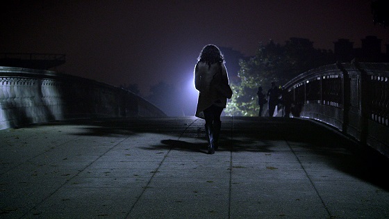 A woman on a college campus in THE HUNTING GROUND - Photo courtesy of RADiUS