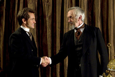 hugh Dancy and Jonathan Price in Hysteria. 2012 Sony Pictures Classics