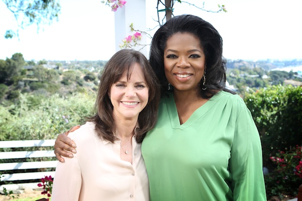 Oprah Winfrey and Sally Field.  Photo credit: (c) Harpo Studios, Inc Photographer: George Burns 