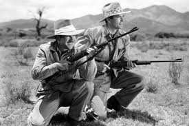 Gregory Peck and Robert Preston in The Macomber Affair