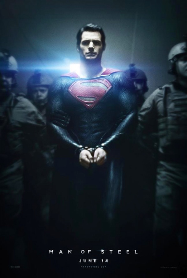 Henry Cavill as Superman in Zack Snyder's Man of Steel Poster