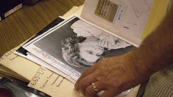 A glimpse into an old folder in The New York Times morgue.