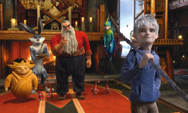 Santa Klaus, Sandman, The Easter Bunny, The Tooth Fairy and Jack Frost in Rise of the Guardians