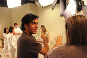 Writer/director Zal Batmanglij on the set of SOUND OF MY VOICE.