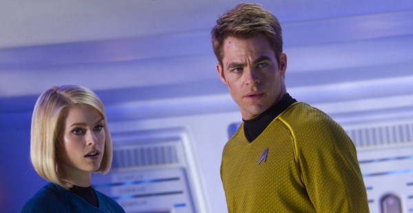 Chris Pine and Alice Eve in Star Trek Into Darkness