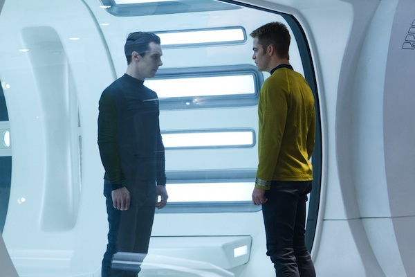 Benedict Cumberbatch is John Harrison and Chris Pine is Kirk in STAR TREK INTO DARKNESS from Paramount Pictures and Skydance Productions.