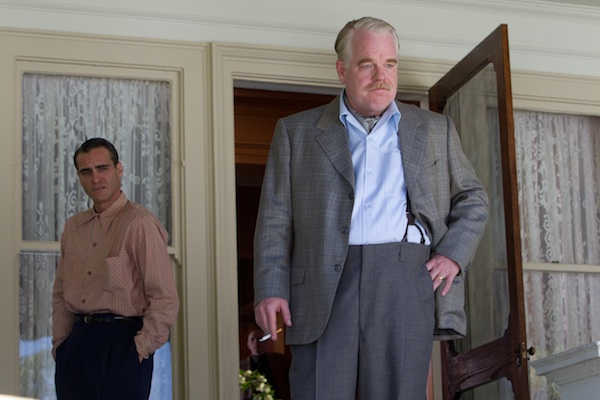 Joaquin Phoneix and Philip Seymour Hoffman in The Master