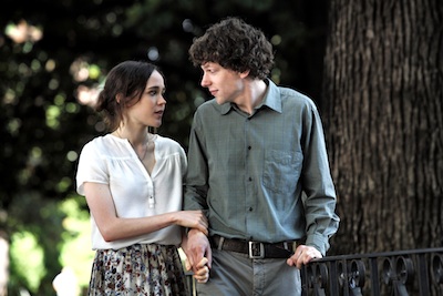 Ellen Page as Monica and Jesse Eisenberg as Jack Photo by Philippe Antonello (c) Gravier Productions, Inc., Courtesy of Sony Pictures Classics