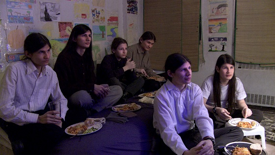 Krsna Angulo, Jagadisa Angulo, Bhagavan Angulo, Mukunda Angulo, Narayana Angulo and Govinda Angulo in THE WOLFPACK, a Magnolia Pictures release. Photo courtesy of Magnolia Pictures. 