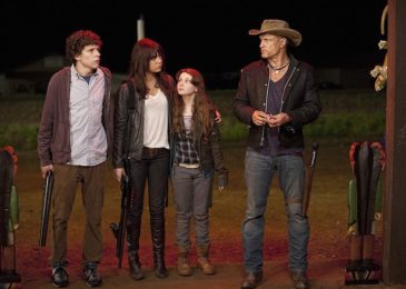 Woody Harrelson, Jesse Eisenberg, Abigail Breslin, and Emma Stone in Zombieland (2009)