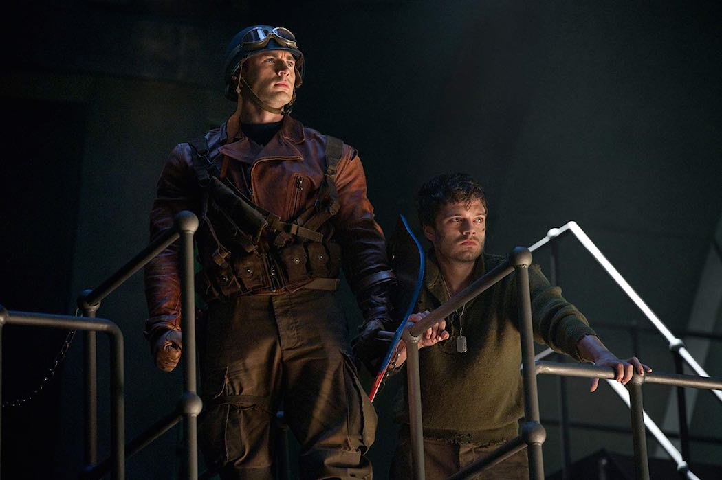 Chris Evans and Sebastian Stan in Captain America- The First Avenger (2011)