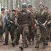 Kenneth Choi, Chris Evans, JJ Feild, Neal McDonough, Bruno Ricci, Derek Luke, and Sebastian Stan in Captain America- The First Avenger (2011)