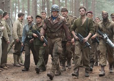 Kenneth Choi, Chris Evans, JJ Feild, Neal McDonough, Bruno Ricci, Derek Luke, and Sebastian Stan in Captain America- The First Avenger (2011)