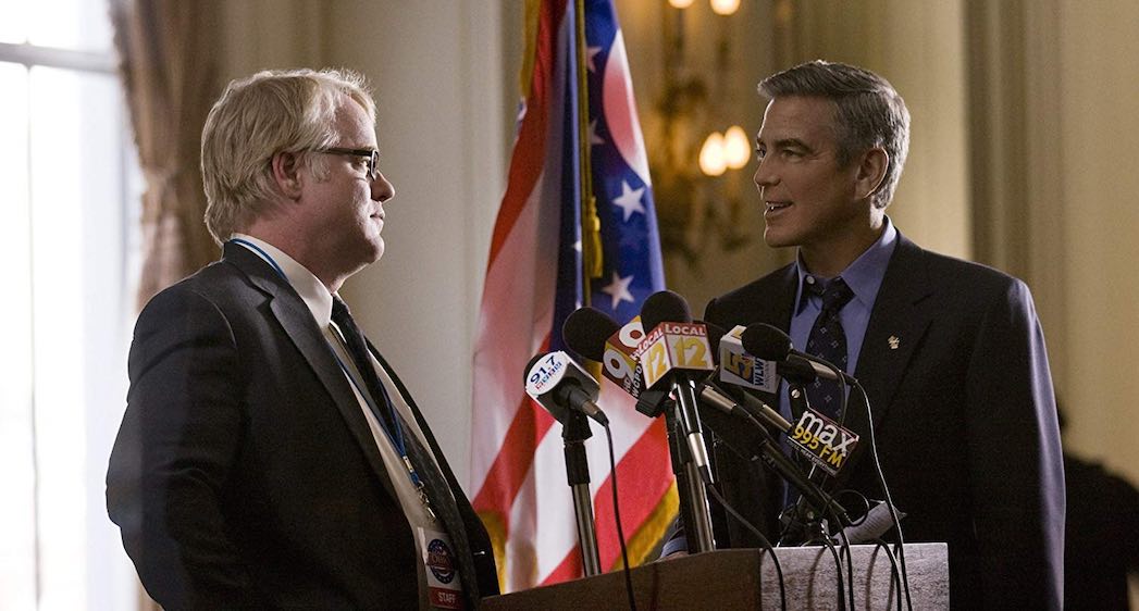 George Clooney and Philip Seymour Hoffman in The Ides of March (2011)