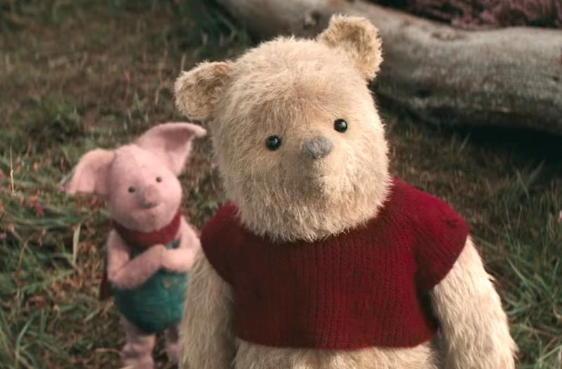 Jim Cummings as Pooh and Nick Mohammed as Piglet in Christopher Robin (2018)