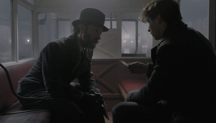 (L-R) JUDE LAW as Albus Dumbledore and EDDIE REDMAYNE as Newt Scamander in Warner Bros. Pictures' fantasy adventure 'Fantastic Beasts: The Crimes of Grindelwald,' a Warner Bros. Pictures release. © 2018 WARNER BROS. ENTERTAINMENT INC.