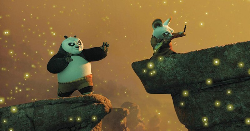 Dustin Hoffman and Jack Black in Kung Fu Panda (2008)