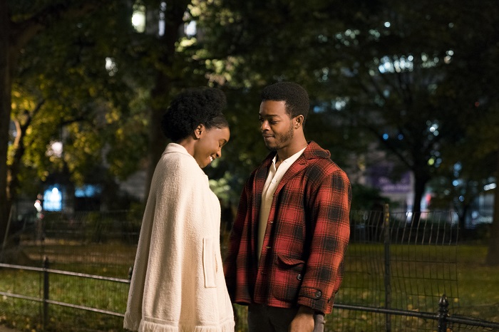 KiKi Layne as Tish and Stephan Hames as Fonny star in Barry Jenkins’ IF BEALE STREET COULD TALK, an Annapurna Pictures release. Photo: Tatum Mangus / Annapurna Pictures.