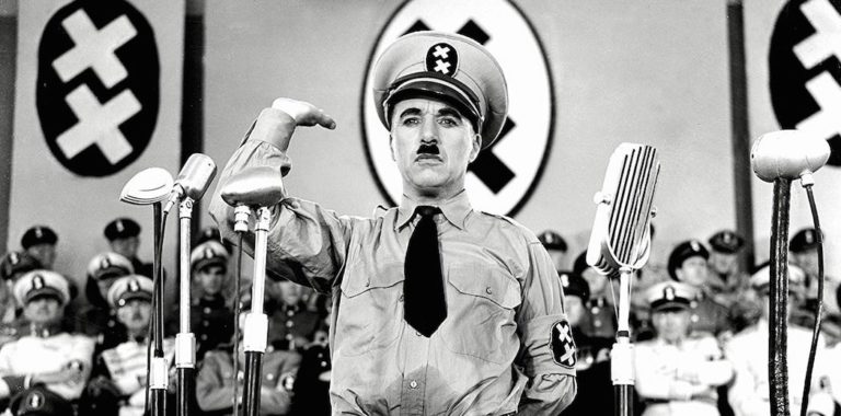 Charles Chaplin in The Great Dictator (1940)