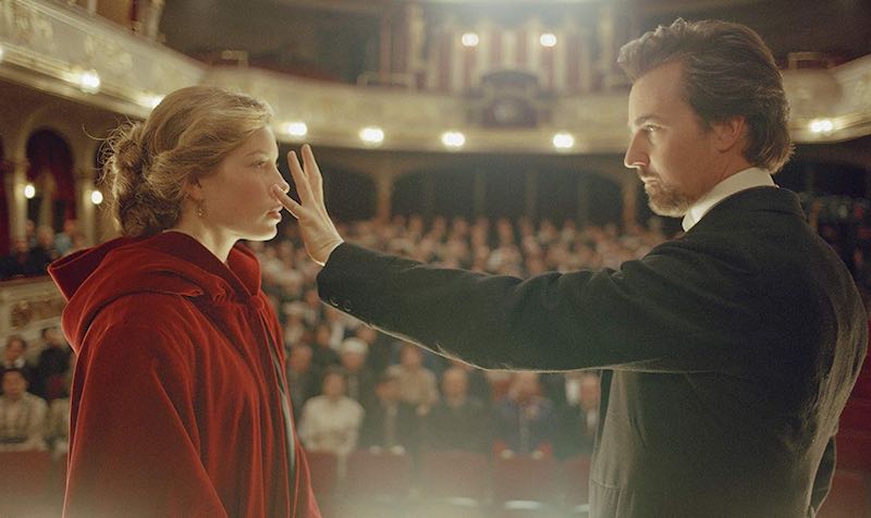 Edward Norton and Jessica Biel in The Illusionist (2006)