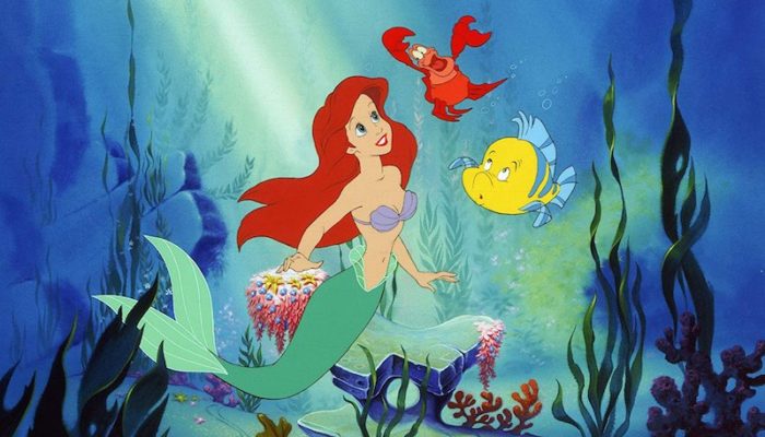 Jodi Benson, Jason Marin, and Samuel E. Wright in The Little Mermaid (1989)