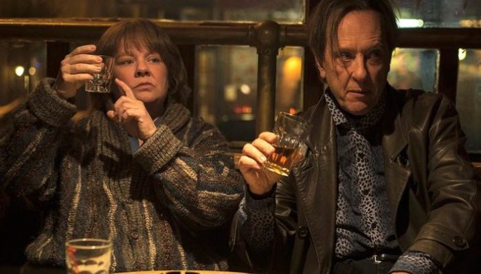 Melissa McCarthy and Richard E. Grant in Can You Ever Forgive Me?