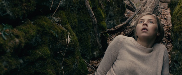 Hermione Corfield as “Sawyer Scott” in Jen McGowan’s Rust Creek. Courtesy of IFC Midnight. An IFC Midnight release.
