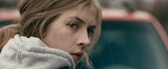 Hermione Corfield as “Sawyer Scott” in Jen McGowan’s Rust Creek. Courtesy of IFC Midnight. An IFC Midnight release.