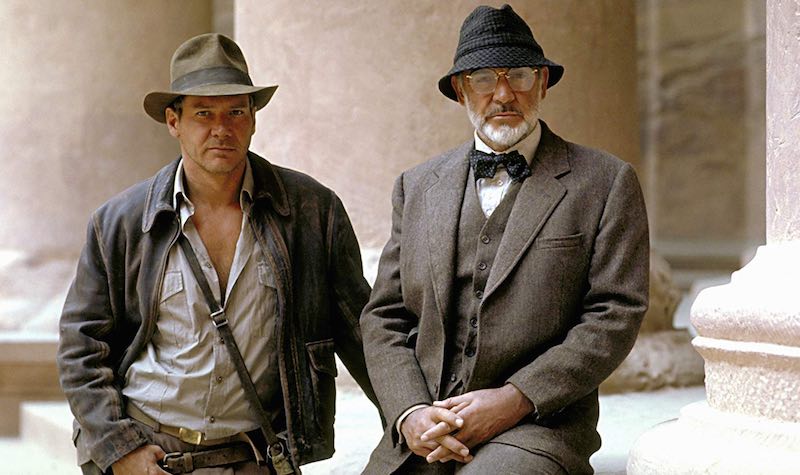 Sean Connery and Harrison Ford in Indiana Jones and the Last Crusade (1989)