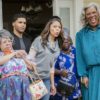 Hattie (Patrice Lovely), Jesse (Rome Flynn), Silvia (Ciera Payton), Aunt Bam (Cassi Davis), and Madea (Tyler Perry) in A MADEA FAMILY FUNERAL. Photo by: Chip Bergman.