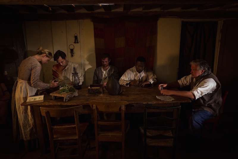 Conleth Hill, Alex Hassell, Graham Butler, Tori Butler-Hart, and Fisayo Akinade in The Isle 2019