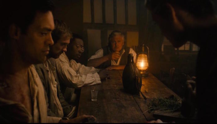 Conleth Hill, Alex Hassell, Graham Butler, Tori Butler-Hart, and Fisayo Akinade in The Isle (2019)