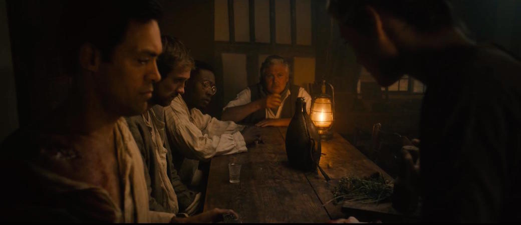 Conleth Hill, Alex Hassell, Graham Butler, Tori Butler-Hart, and Fisayo Akinade in The Isle (2019)
