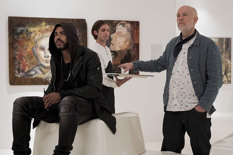 John Malkovich and Daveed Diggs in Velvet Buzzsaw (2019)