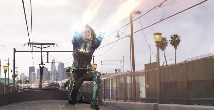 Brie Larson in Captain Marvel, image courtesy Marvel Studios/Walt Disney Pictures.