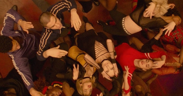 A dance scene from Gaspar Noe's Climax, image courtesy A24.