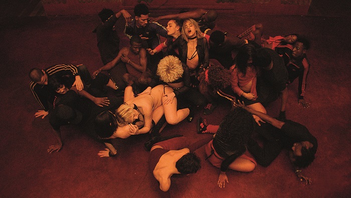 A dance scene from Gaspar Noe's Climax, image courtesy A24.