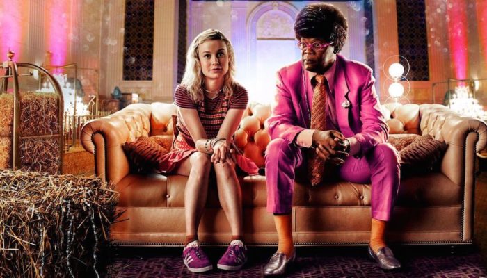 Brie Larson and Samuel L. Jackson in Unicorn Store (Netflix)