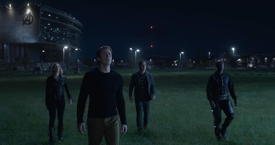 Don Cheadle, Chris Evans, Scarlett Johansson, and Mark Ruffalo in Avengers- Endgame (2019)
