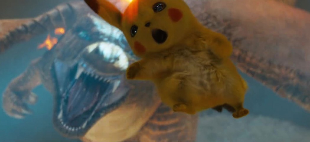 Scene from Detective Pikachu movie