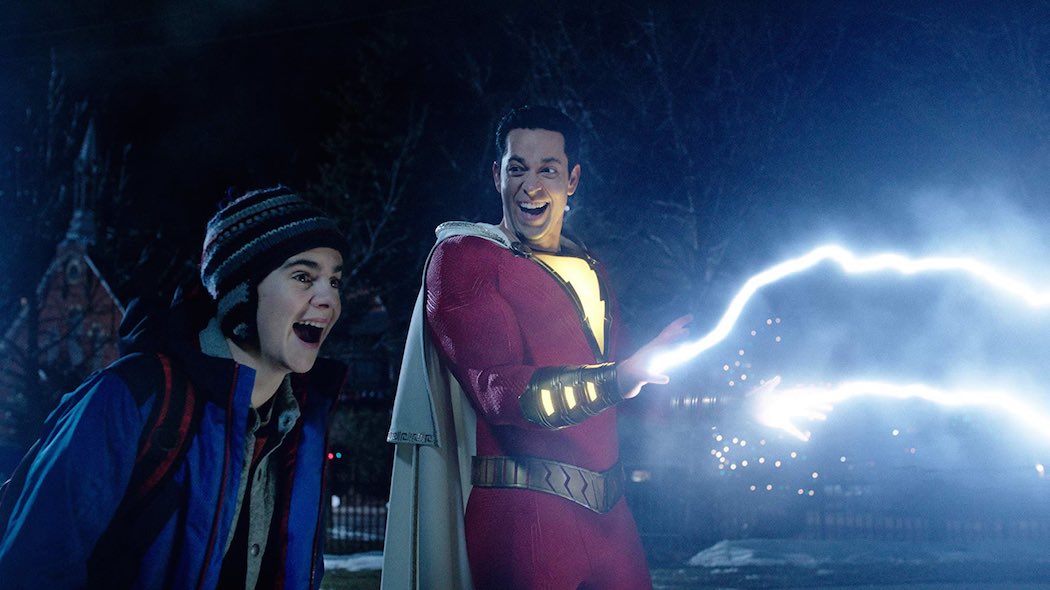 Zachary Levi and Jack Dylan Grazer in Shazam! (2019)