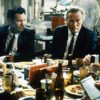 Steve Buscemi, Quentin Tarantino, Michael Madsen, Edward Bunker, and Lawrence Tierney Exchange Dialogue in Quentin Tarantino's Reservoir Dogs